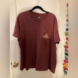 Obey Short Sleeve Graphic Tshirt, men’s size XL, brick red, 100% cotton